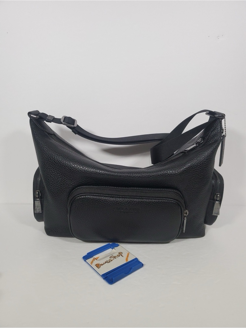 NWT Coach Finn Crossbody Bag With Pockets Leather black
